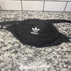 Adidas Black and White Belt Bag
